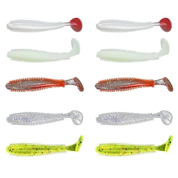 10x T Tail Soft Fishing Baits Lifelike Worm Fishing Lure Crankbait Bass Bait 10x T Tail Soft Fishing Baits Lifelike Worm Fishing Lure Crankbait Bass Bait